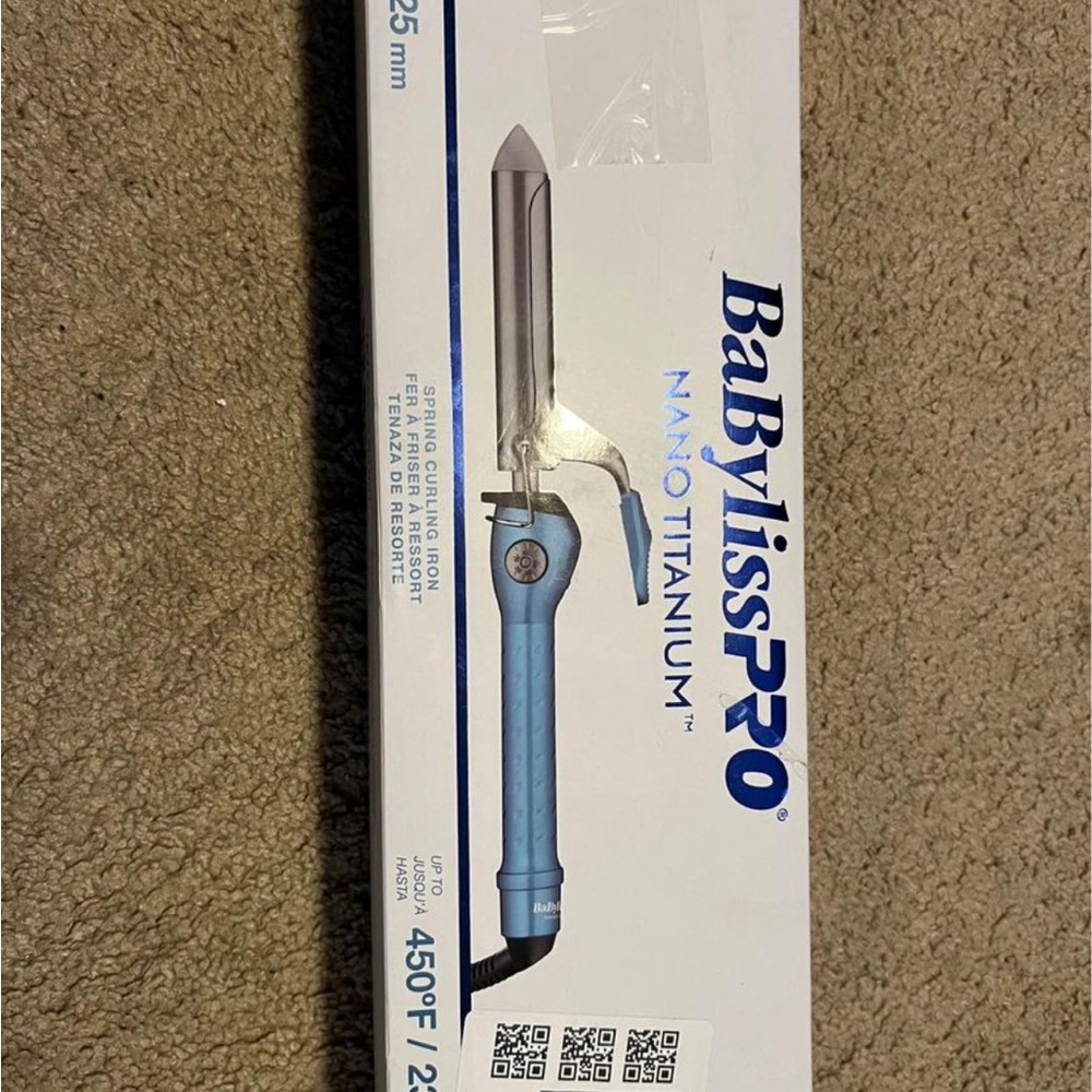 BaBylissPRO Nano Titanium 1-Inch Curling Iron - Light Blue